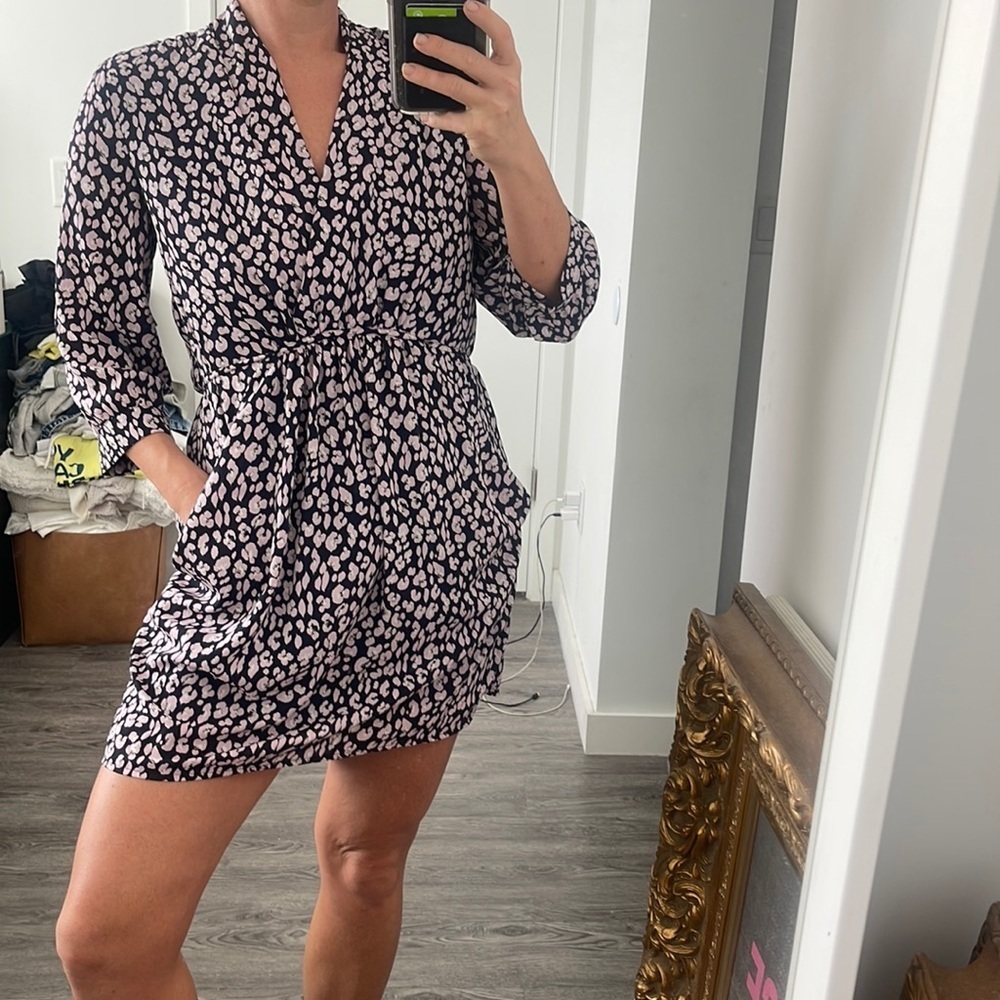 Aqua floral dress